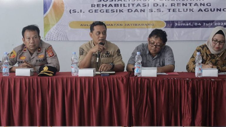 Camat Jatibarang Rory Firmansyah Hadiri Sosialisasi Rehabilitasi D.I. Rentang
